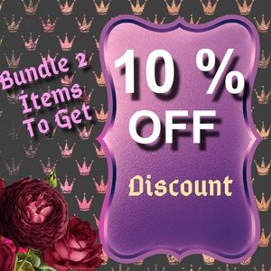 Bundle 2 ítems to get 10 % discount